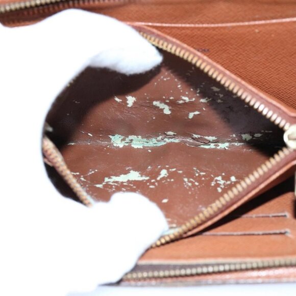 LOUIS VUITTON Monogram Porte Monnaie Zip Long Wallet M61727 LV Auth 62324 - Picture 12 of 16